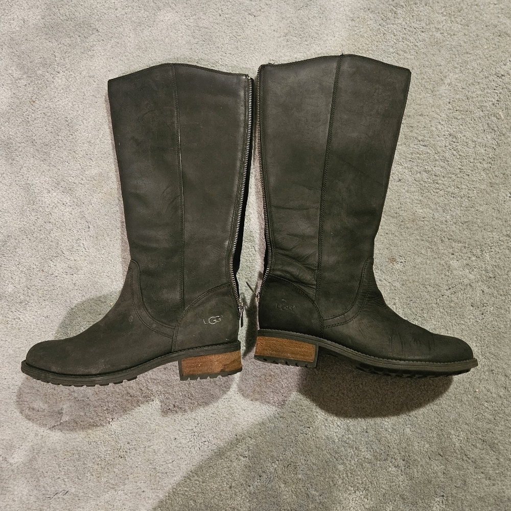UGG Seldon Tall 1009201 Black Womens Boots, Size 7 - Picture 3 of 15